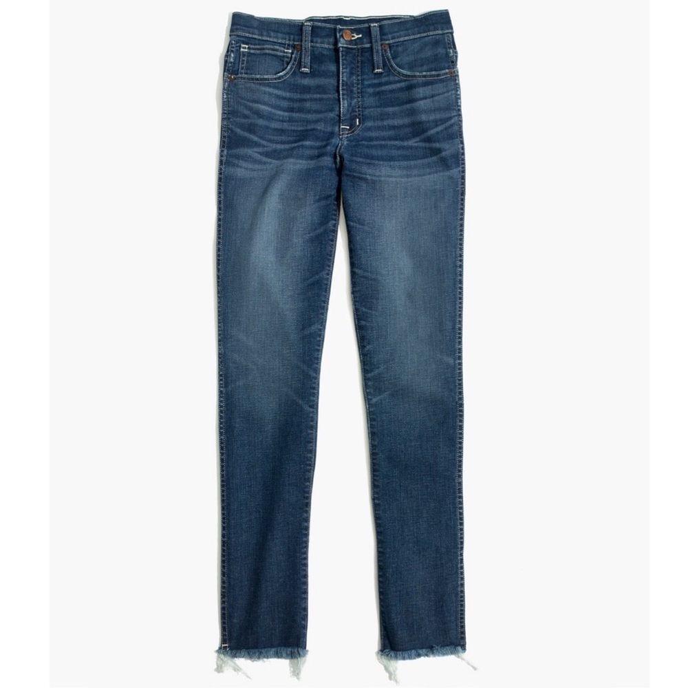 Madewell Slim Straight Raw Hem Jeans